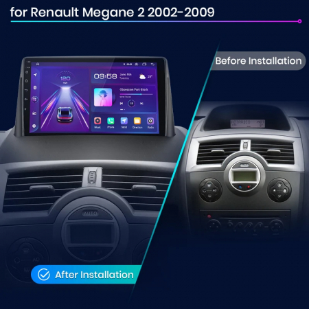 Navigatie Dedicata Renault Megane 2 (2002-2009), 9 Inch, 6Gb Ram, 128Gb stocare, Carplay [8]