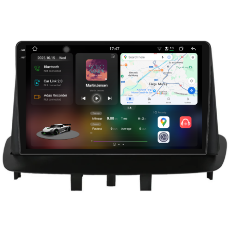 Megane 3 (2009 - 2015) - Navigatie Dedicata Renault Megane 3 (2008-2015), 2K, 12Gb Ram, 256Gb stocare, CarPlay