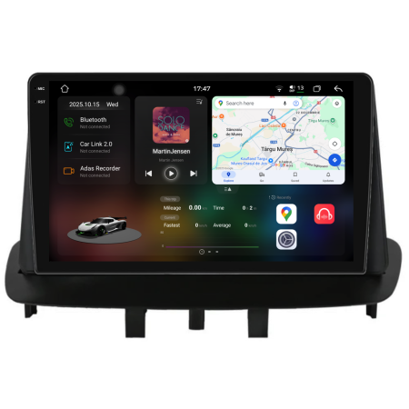 Fluence (2009 - 2015) - Navigatie Dedicata Renault Megane 3 (2008-2015), 2K, 12Gb Ram, 256Gb stocare, CarPlay