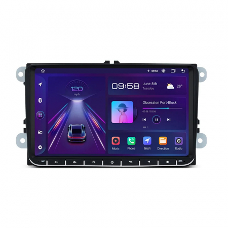 Navigatie Dedicata Volkswagen, 9Inch, 8Gb Ram, 256Gb stocare, Carplay, Android Auto [4]
