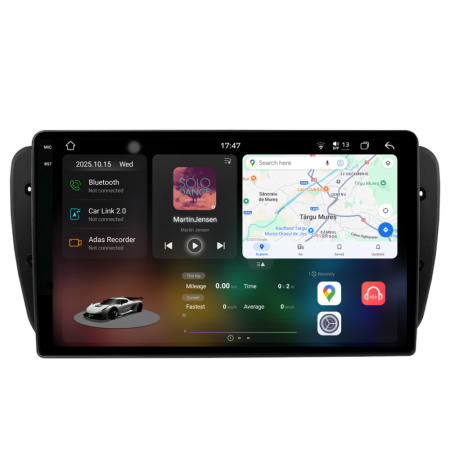 Ibiza 6J (2008 - 2016) - Navigatie Dedicata Seat Ibiza (2008-2016), 2K, 12Gb Ram, 256Gb Stocare, Carplay