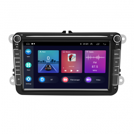 Golf 6 (2009 - 2013) - Navigatie Dedicata Volkswagen,QuadCore, 8Inch, 4Gb Ram, 64Gb stocare, Carplay si Android Auto