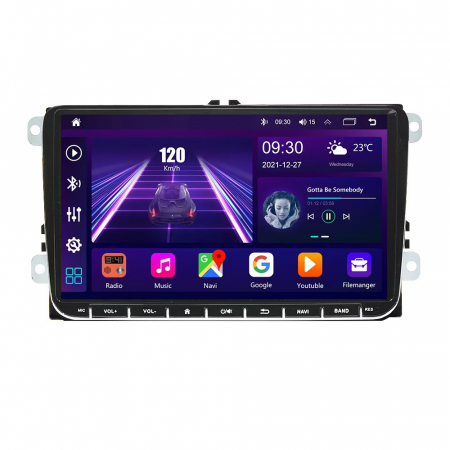 Rapid (2013 - 2018) - Navigatie Dedicata Skoda, Android, 9Inch,4Gb Ram, 64Gb stocare, Bluetooth, WiFi, Waze, Canbus