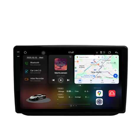 Fabia (2007 - 2012) - Navigatie Dedicata Skoda Fabia (2007-2014), 2K, 12Gb Ram, 256Gb Stocare, Carplay