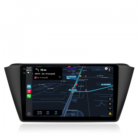 Navigatie Dedicata Skoda Fabia (2014-2019), Incell 9Inch, 4Gb Ram, 64Gb Stocare, Carplay [2]