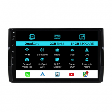 Kodiaq (2016 - 2024) - Navigatie Dedicata Skoda Kodiaq (2016-2024), 10Inch, 2Gb Ram, 64Gb Stocare, Carplay