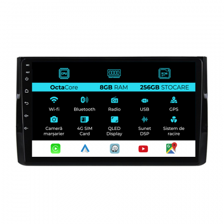 Kodiaq (2016 - 2024) - Navigatie Dedicata Skoda Kodiaq (2016-2024), 10Inch, 8Gb Ram, 256Gb Stocare, Carplay