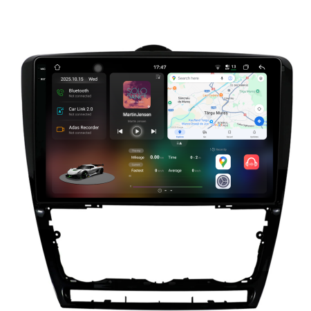 Octavia 2 (2004 - 2013) - Navigatie Dedicata Skoda Octavia 2 (2004-2013), 2K, 12Gb Ram, 256Gb Stocare, Carplay