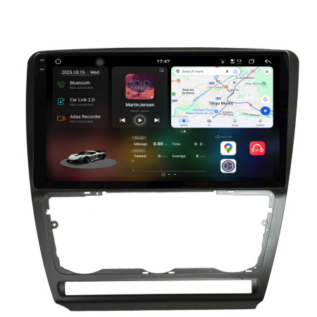 Octavia 2 (2004 - 2013) - Navigatie Dedicata Skoda Octavia 2 (2004-2013), 2K, 12Gb Ram, 256Gb Stocare, Carplay