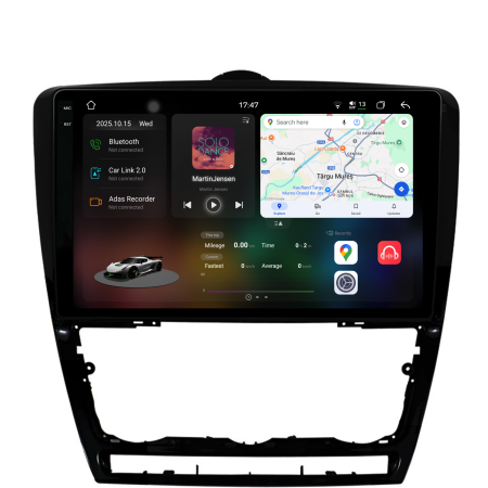 Octavia 2 (2004 - 2013) - Navigatie Dedicata Skoda Octavia 2 (2004-2013), 2K, 12Gb Ram, 256Gb Stocare, Carplay