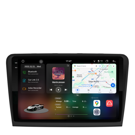 Superb 2 (2008 - 2015) - Navigatie Dedicata Skoda Superb 2 (2008-2015), 2K, 12Gb Ram, 256Gb Stocare, Carplay