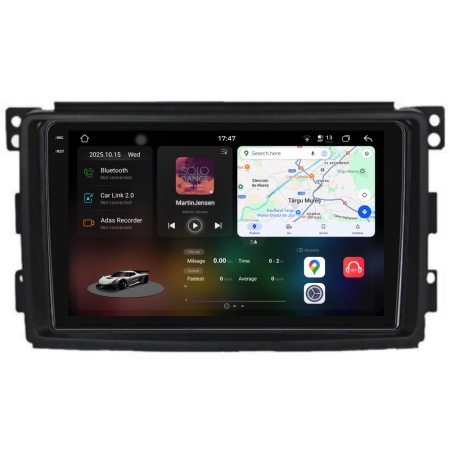 Navigatii Android - Navigatie Dedicata Smart For Two (2005-2010) For Four (2005-2010), 2K, 12Gb Ram, 256Gb stocare, Carplay