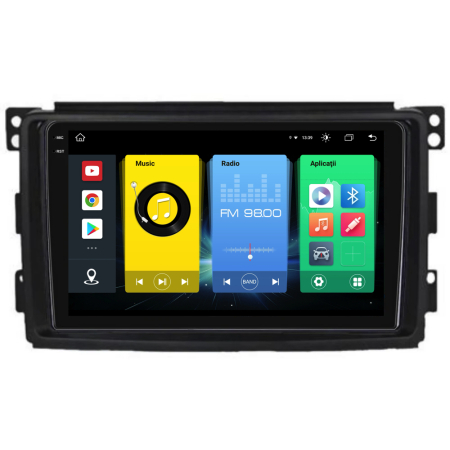 Navigatie Dedicata Smart For Two (2005-2010) For Four (2005-2010), 2K, 4Gb Ram, 64Gb stocare, Carplay [7]
