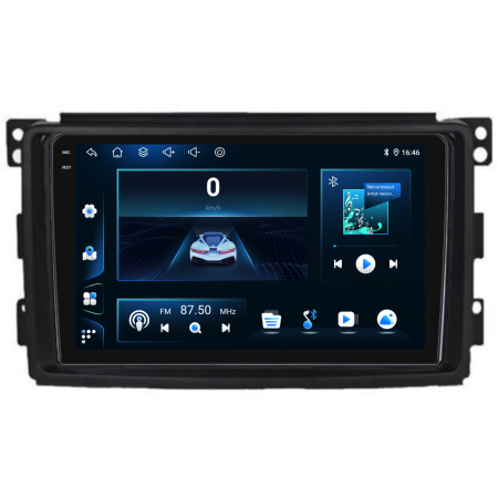 Navigatie Dedicata Smart For Two (2005-2010) For Four (2005-2010), 9Inch, 2Gb Ram, 32Gb stocare, Carplay [6]