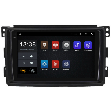 Navigatie Dedicata Smart For Two (2005-2010) For Four (2005-2010), 9Inch, 8Gb Ram, 256Gb stocare, Carplay [4]