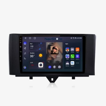 For Two (2010 - 2015) - Navigatie Dedicata Smart For Two (2010-2015) For Four (2010-2015), 9 Inch, 4Gb Ram, 64Gb stocare, CarPlay