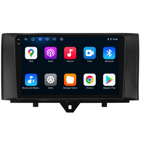 Navigatie Dedicata Smart For Two (2010-2015) For Four (2010-2015), 9Inch, 2Gb Ram, 32Gb stocare, Carplay [5]