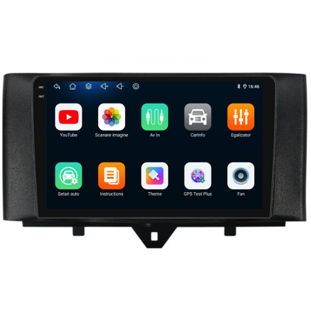 Navigatie Dedicata Smart For Two (2010-2015) For Four (2010-2015),QuadCore, 9Inch, 4Gb Ram, 64Gb stocare, Carplay [4]