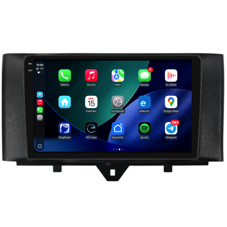Navigatie Dedicata Smart For Two (2010-2015) For Four (2010-2015),QuadCore, 9Inch, 4Gb Ram, 64Gb stocare, Carplay [2]