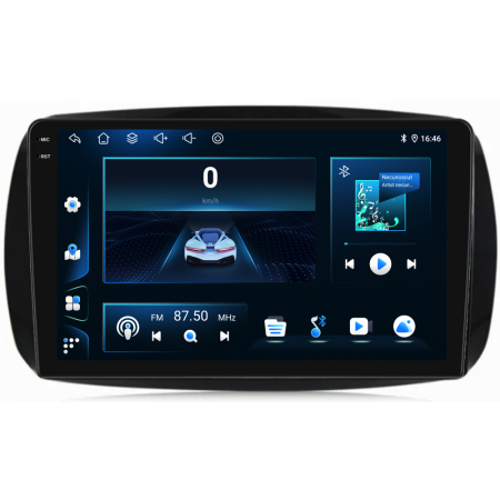 Navigatie Dedicata Smart For Two (2016-2021) For Four (2016-2021), 9Inch, 4Gb Ram, 64Gb stocare, Carplay [6]