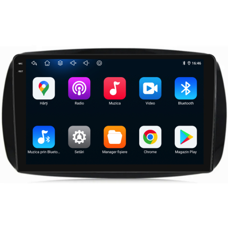 Navigatie Dedicata Smart For Two (2016-2021) For Four (2016-2021), 9Inch, 4Gb Ram, 64Gb stocare, Carplay [5]