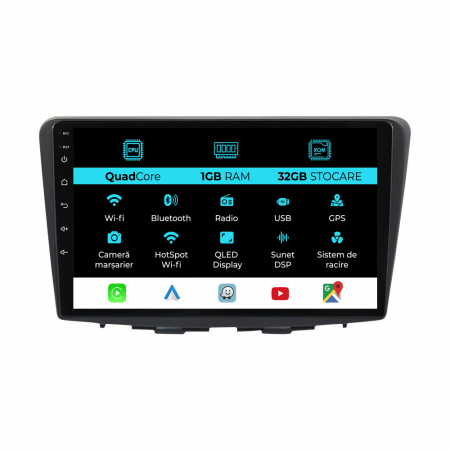 Balneo (2015 - 2025) - Navigatie Dedicata Suzuki Balneo (2015 - 2025), 9Inch, 1Gb Ram, 32Gb Stocare, Carplay