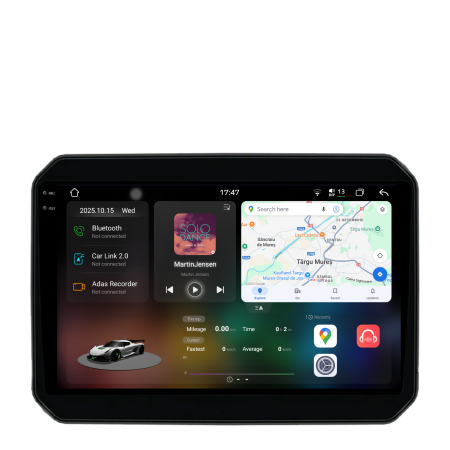 Ignis (2016 - 2025) - Navigatie Dedicata Suzuki Ignis (2016-2025), 2K, 12Gb Ram, 256Gb Stocare, Carplay