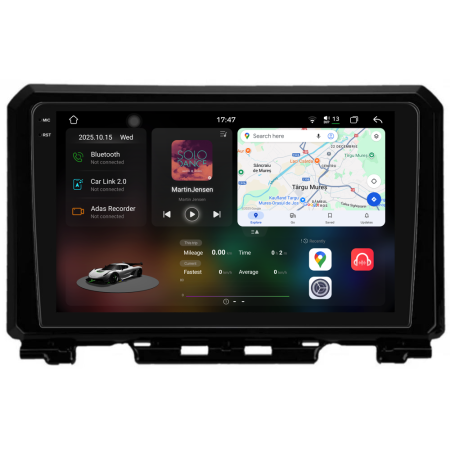 Jimny (2019 - 2023) - Navigatie Dedicata Suzuki Jimny (2018-2023), 2K, 12Gb Ram, 256Gb Stocare, Carplay
