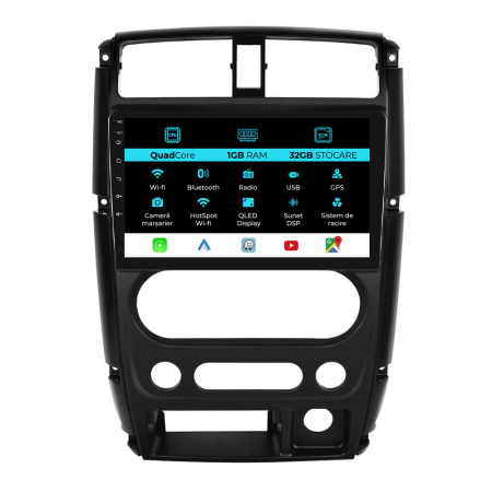 Jimny 3 (2005 - 2019)      - Navigatie Dedicata Suzuki Jimny 3 (2005-2019), 9Inch, 1Gb Ram, 32Gb Stocare, Carplay