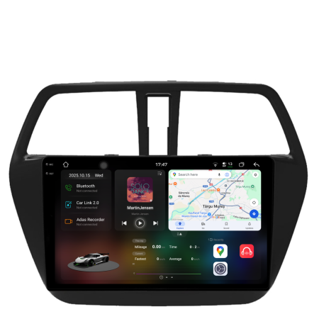 SX4 S-Cross (2012 - 2016) - Navigatie Dedicata Suzuki S-Cross (2012-2016), 2K, 12Gb Ram, 256Gb Stocare, Carplay