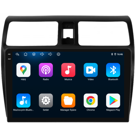 Navigatie Dedicata Suzuki Swift (2003-2010), 10Inch, 4Gb Ram, 64Gb Stocare, Carplay [4]