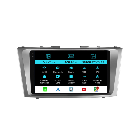 Camry (2006-2011) - Navigatie Dedicata Toyota Camry (2006-2011), 9Inch, 8Gb Ram, 256Gb Stocare, Carplay