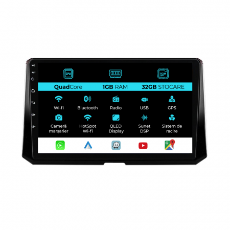 Corolla 2019+ - Navigatie Dedicata Toyota Corolla (2019 - 2025), 10Inch, 1Gb Ram, 32Gb Stocare, Carplay