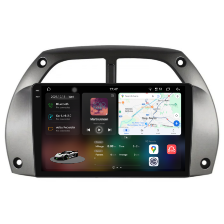 Rav 4 (2000-2005) - Navigatie Dedicata Toyota Rav 4 (2000-2005), 2K, 12Gb Ram, 256Gb Stocare, Carplay