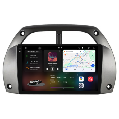 Rav 4 (2000-2005) - Navigatie Dedicata Toyota Rav 4 (2000-2005), 2K, 12Gb Ram, 256Gb Stocare, Carplay