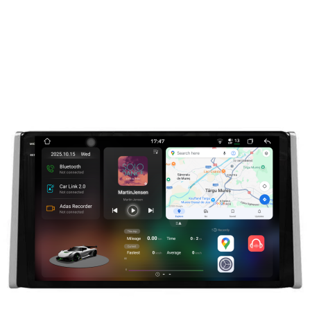 Rav 4 (2018-2025) - Navigatie Dedicata Toyota Rav4 (2018-2024), 2K, 12Gb Ram, 256Gb Stocare, Carplay
