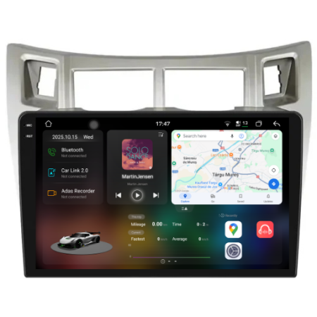 Yaris P9 (2005 - 2011) - Navigatie Dedicata Toyota Yaris (2005-2011), 2K, 12Gb Ram, 256Gb Stocare, Carplay
