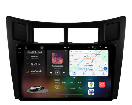 Yaris P9 (2005 - 2011) - Navigatie Dedicata Toyota Yaris (2005-2011), 2K, 12Gb Ram, 256Gb Stocare, Carplay