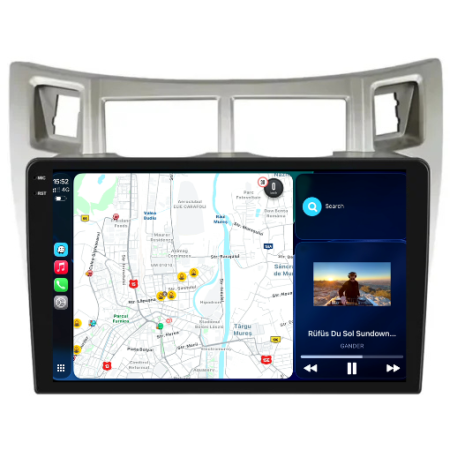 Navigatie Dedicata Toyota Yaris (2005-2011), 2K, 8Gb Ram, 256Gb Stocare, Carplay [1]