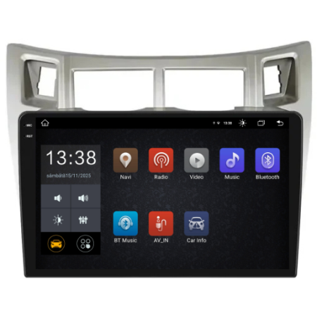 Navigatie Dedicata Toyota Yaris (2005-2011), 2K, 8Gb Ram, 256Gb Stocare, Carplay [3]