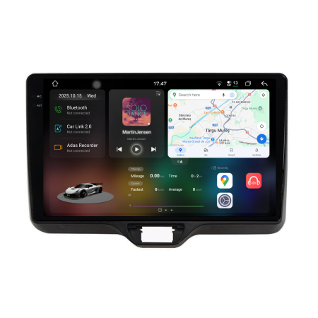 Yaris P21 (2020 - 2025) - Navigatie Dedicata Toyota Yaris P21 (2020-2025), 2K, 12Gb Ram, 256Gb Stocare, Carplay