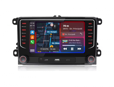 Golf 6 (2009 - 2013) - Navigatie Dedicata Volkswagen, 7Inch, 2Gb Ram, 64Gb stocare, Apple Carplay/Android Auto