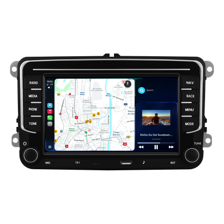 Passat B6 (2006 - 2011) - Navigatie Dedicata Volkswagen, 7Inch, 4Gb Ram, 64Gb stocare, Apple Carplay/Android Auto