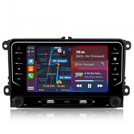 Golf 6 (2009 - 2013) - Navigatie Dedicata Volkswagen, QuadCore, 7Inch, 4Gb Ram, 64Gb stocare, Apple Carplay/Android Auto