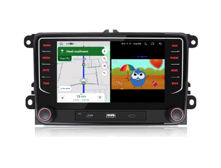 Navigatie Dedicata Volkswagen, 7Inch, 6Gb Ram, 128Gb stocare, Apple Carplay/Android Auto [3]