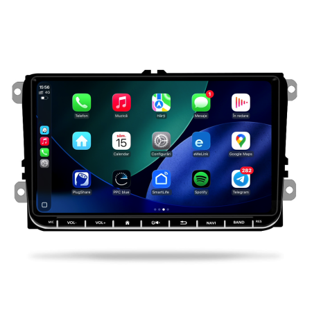 Navigatie Dedicata Volkswagen, 9Inch, 6Gb Ram, 128Gb stocare, Carplay, Android Auto [2]