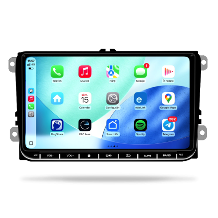 Navigatie Dedicata Volkswagen, 9Inch, 8Gb Ram, 256Gb stocare, Carplay, Android Auto [3]
