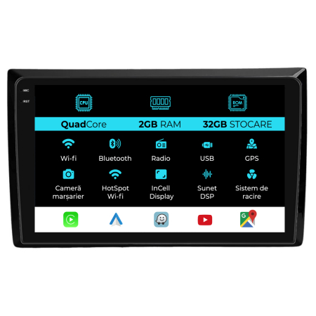 Volkswagen - Navigatie Dedicata Volkswagen Beetle (2012-2018), 9Inch, 2Gb Ram, 32Gb stocare, Carplay