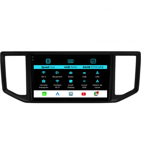Crafter (2017 - 2021) - Navigatie Dedicata Volkswagen Crafter (2017-2021),QuadCore, 10Inch, 4Gb Ram, 64Gb Stocare, Carplay