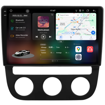 Navigatii Dedicate - Navigatie Dedicata Volkswagen Golf 5 (2004 - 2009), 2K, 12Gb Ram, 256Gb Stocare, Android Auto, Carplay